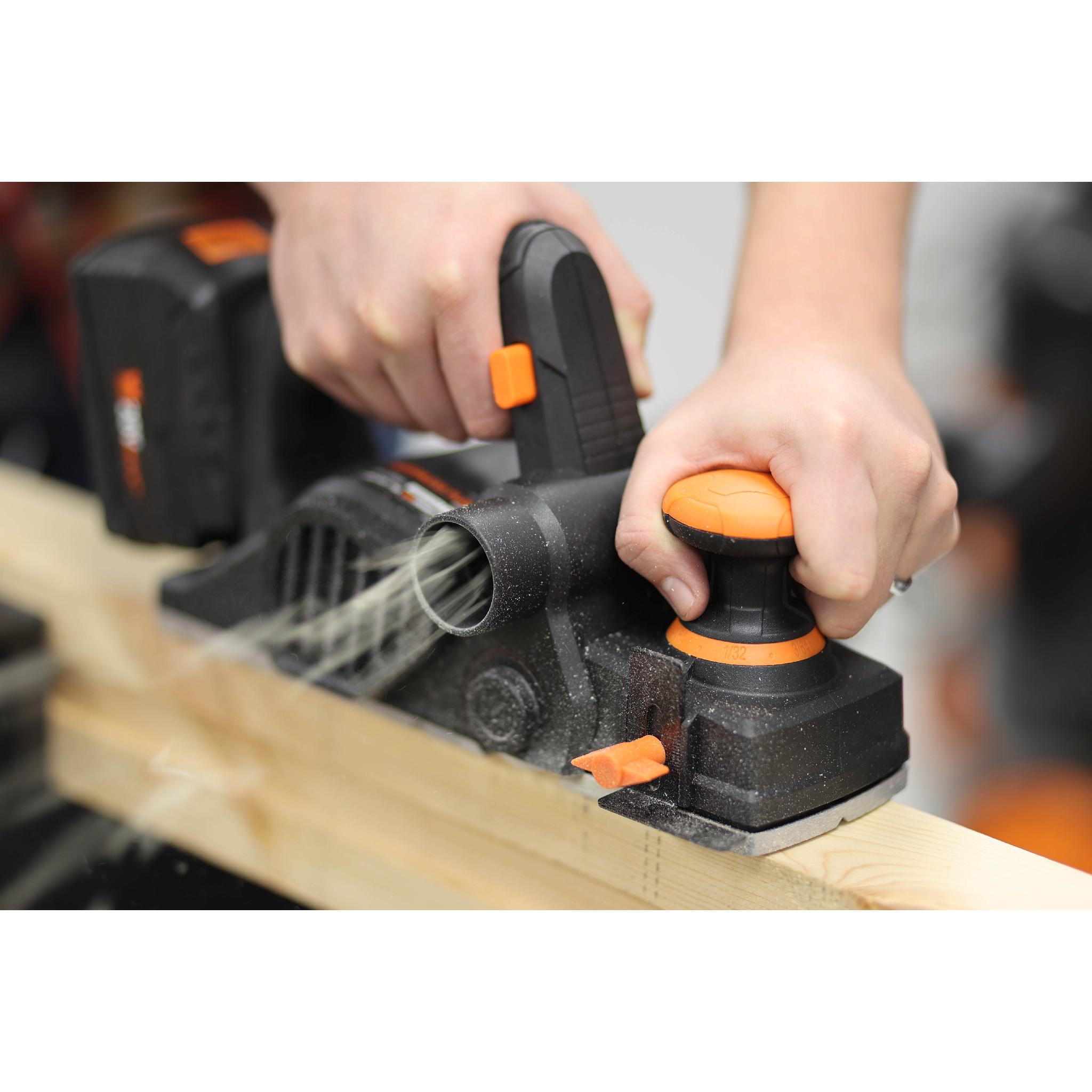 WEN 20V Max Brushless Cordless 3-1/4-Inch Hand Planer (Tool Only – Battery Not Included)