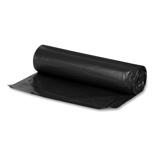 Boardwalk Repro Low-Density Can Liners | For Slim Jim Containers， 23 gal， 1 mil， 28 x 45， Black， 15 Bags