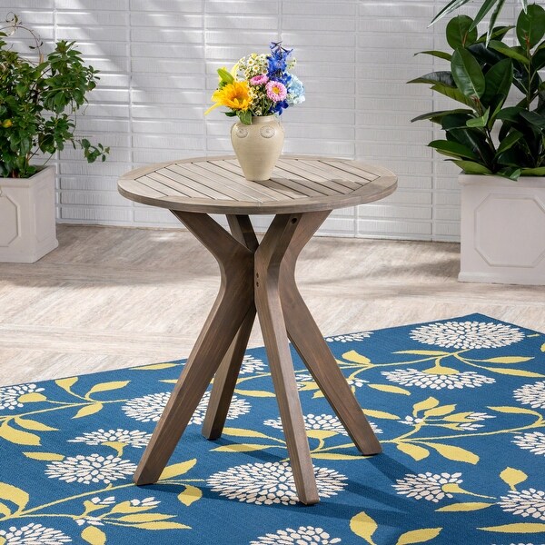 Acacia Wood Outdoor Bistro Table