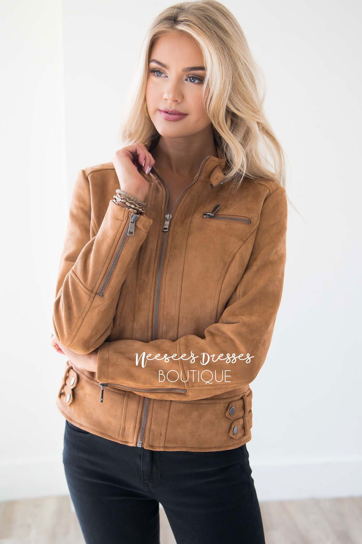 Weekend Moto Faux Suede Jacket