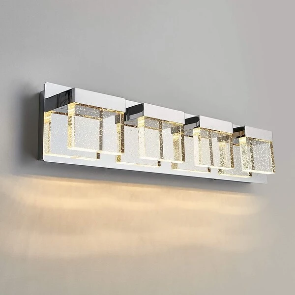 Artika Bubble Cube Integrated LED 4-light Vanity Light Fixture