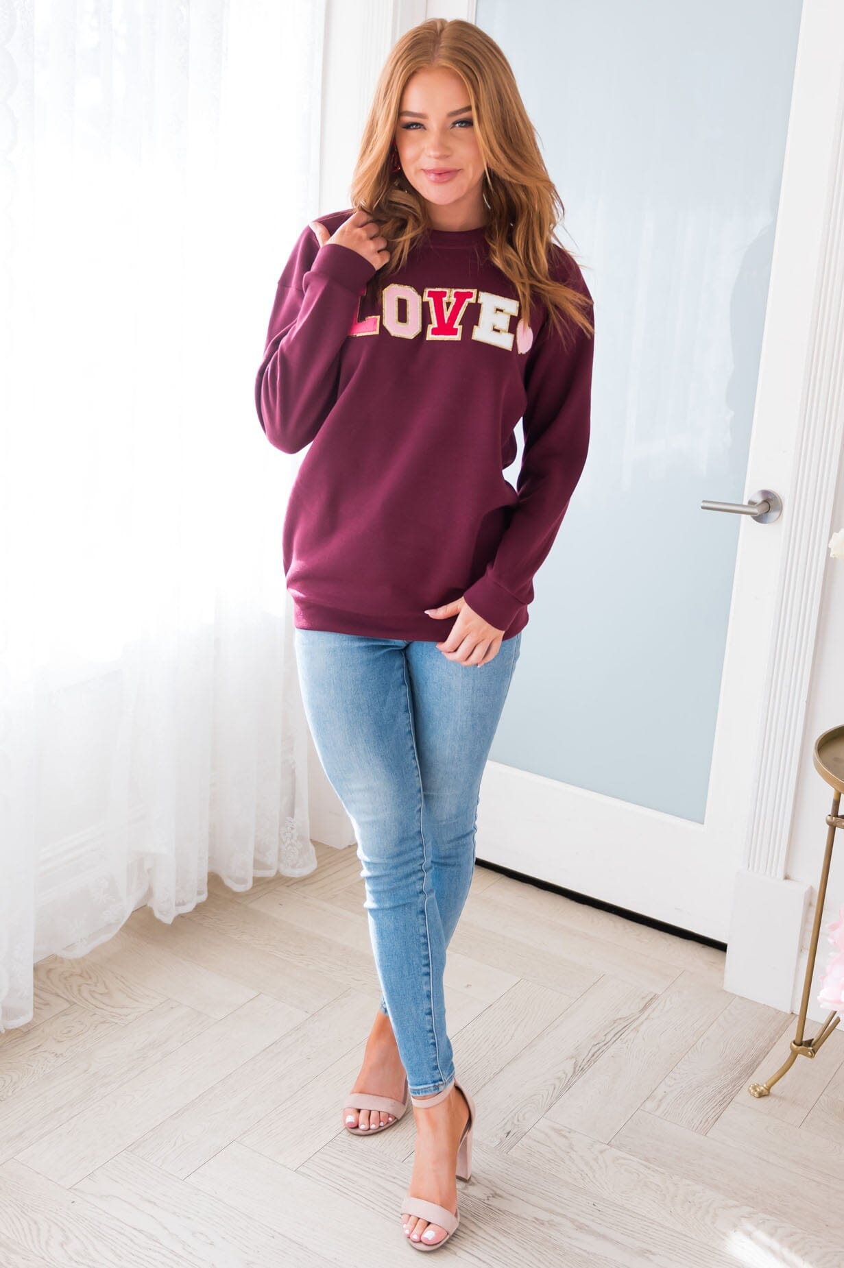 It's All About Love Modest Sweatshirt