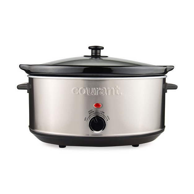 Courant 7 0 Quart Oval Slow Cooker Stainless Steel