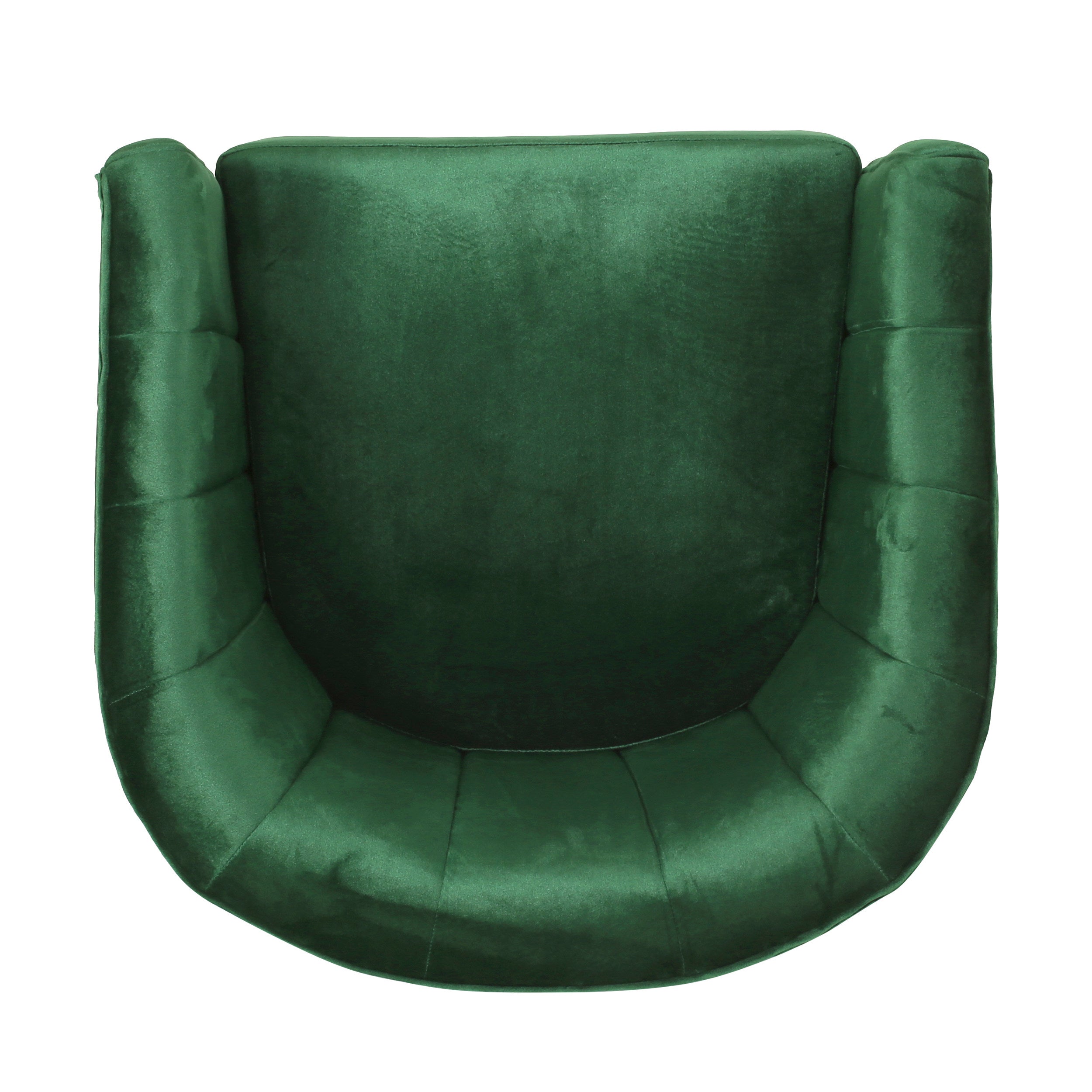 Blairmont Modern Glam Channel Stitch Velvet Swivel Club Chair