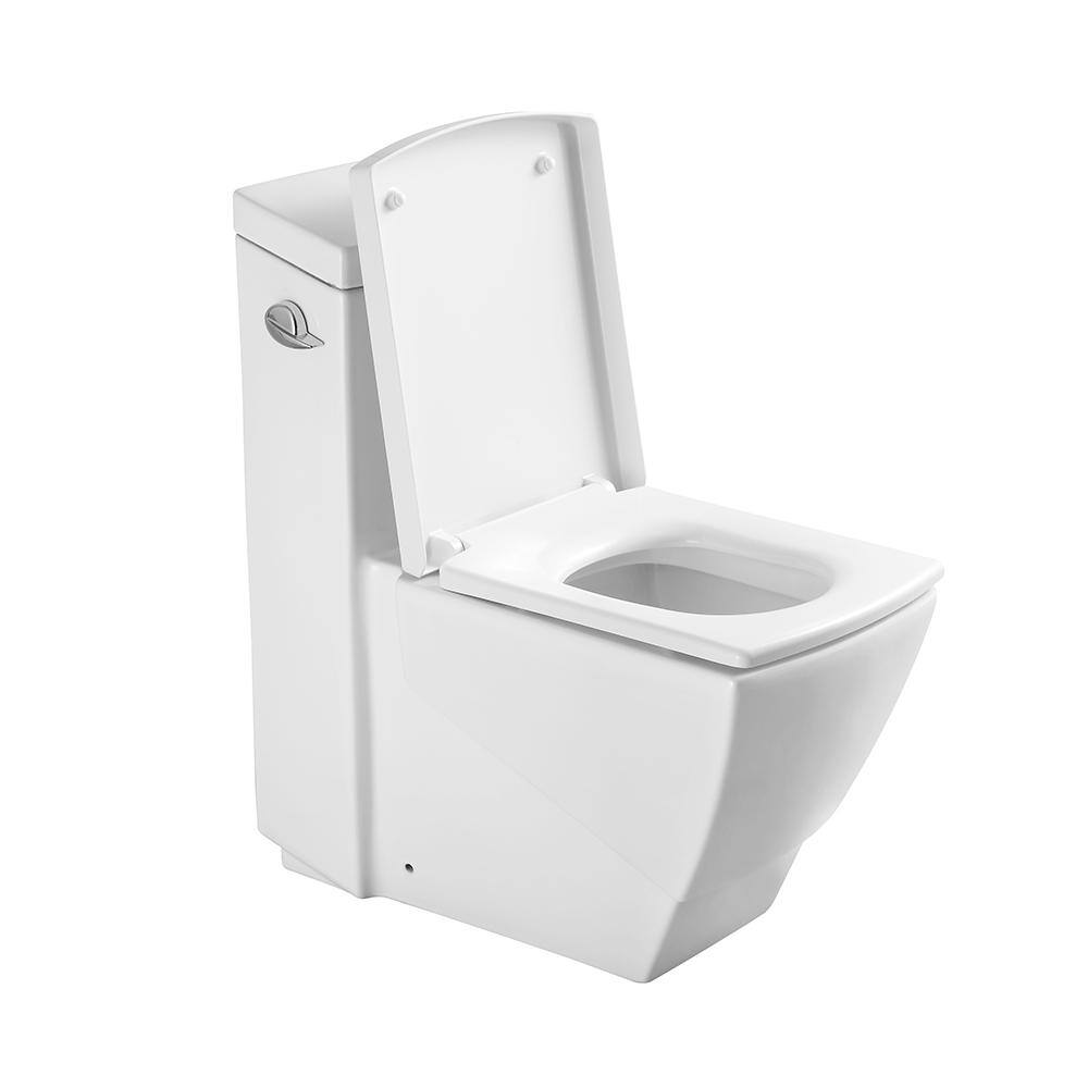 Fresca Apus 1-piece 1.6 GPF Single Flush High-Efficiency Elongated Toilet in White FTL2336