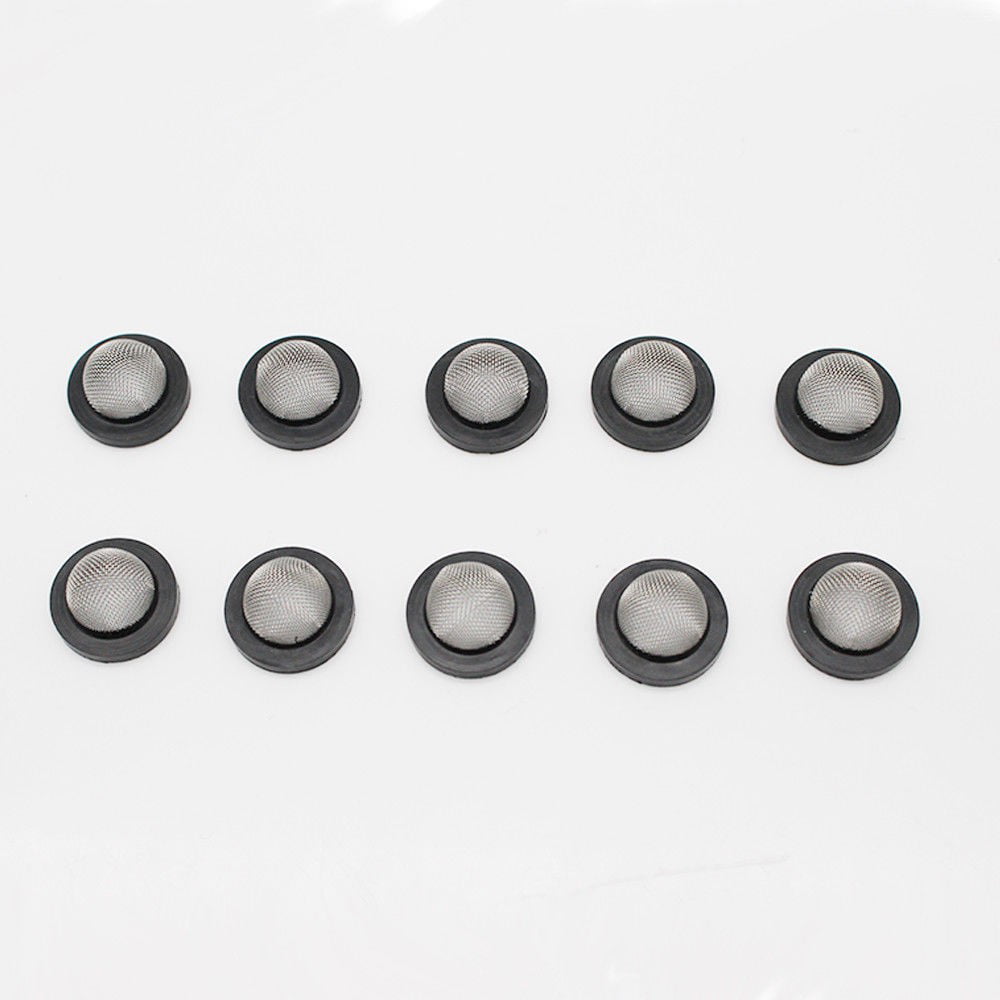 QIFEI 10pcs Stainless Steel Filter Hose Washers Inlet Hose Screen Washer Repair Kit for 3/4 inch Garden Hose Connector Silver