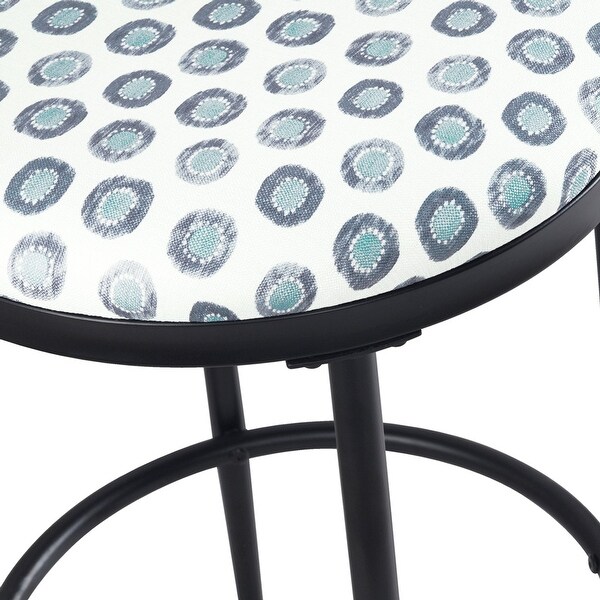 HomePop Upholstered Metal Barstool