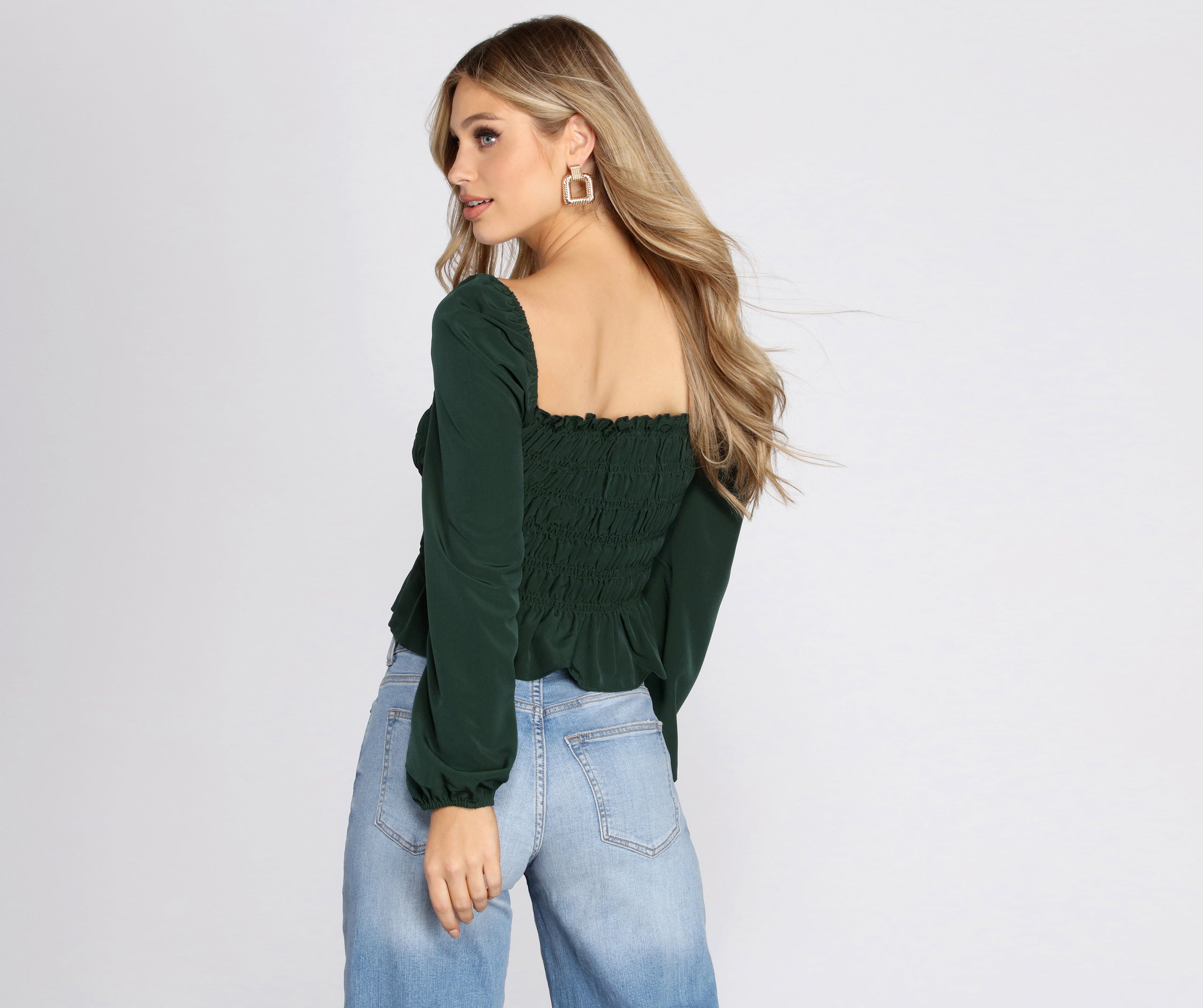 Sweetly Smocked Crop Top