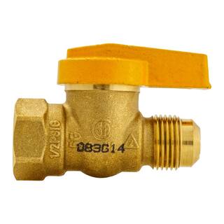 ProLine Series 12 in. Brass FL x FPT 1-Piece Gas Valve 114-523HN