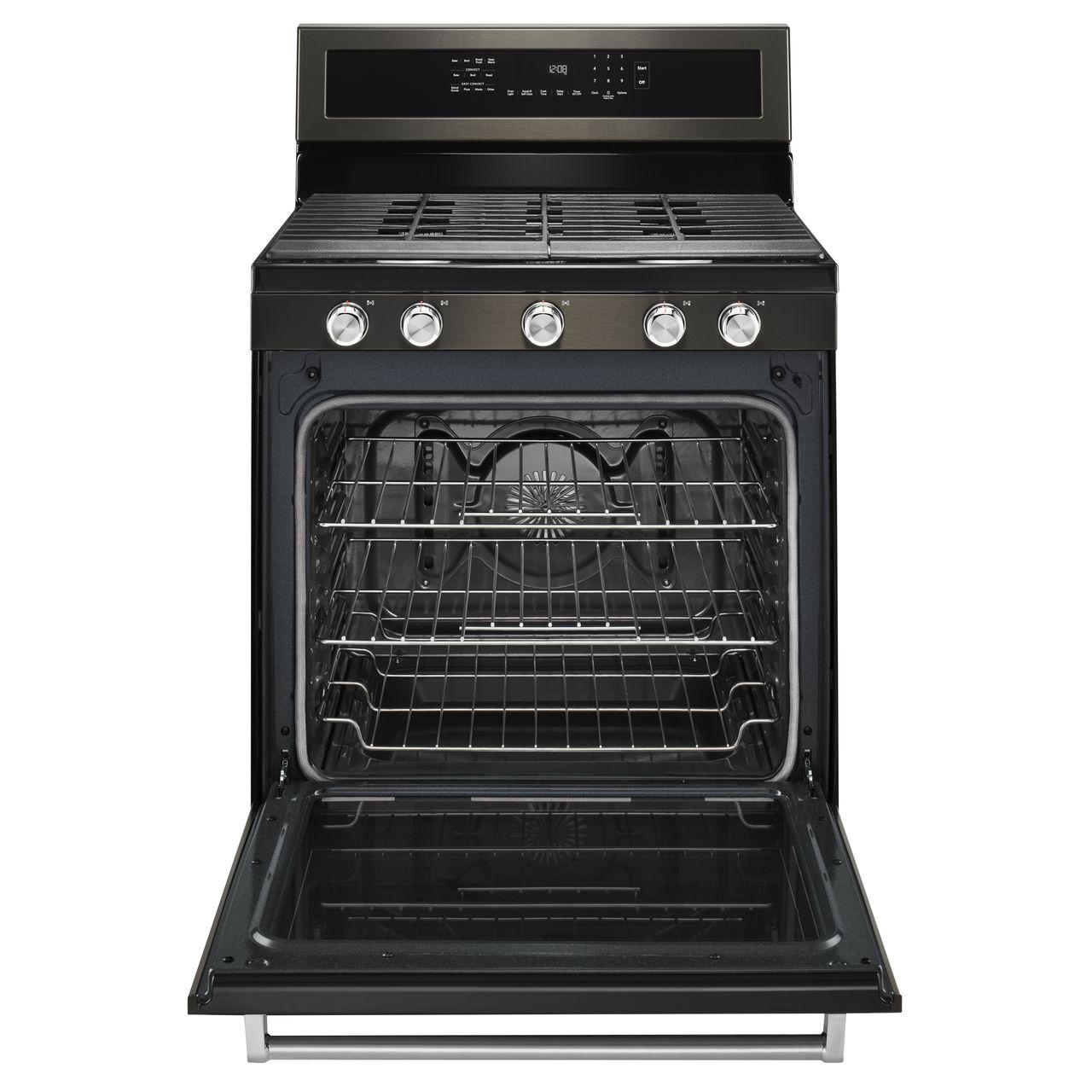 KitchenAid 30-inch Freestanding Gas Range KFGG500EBS