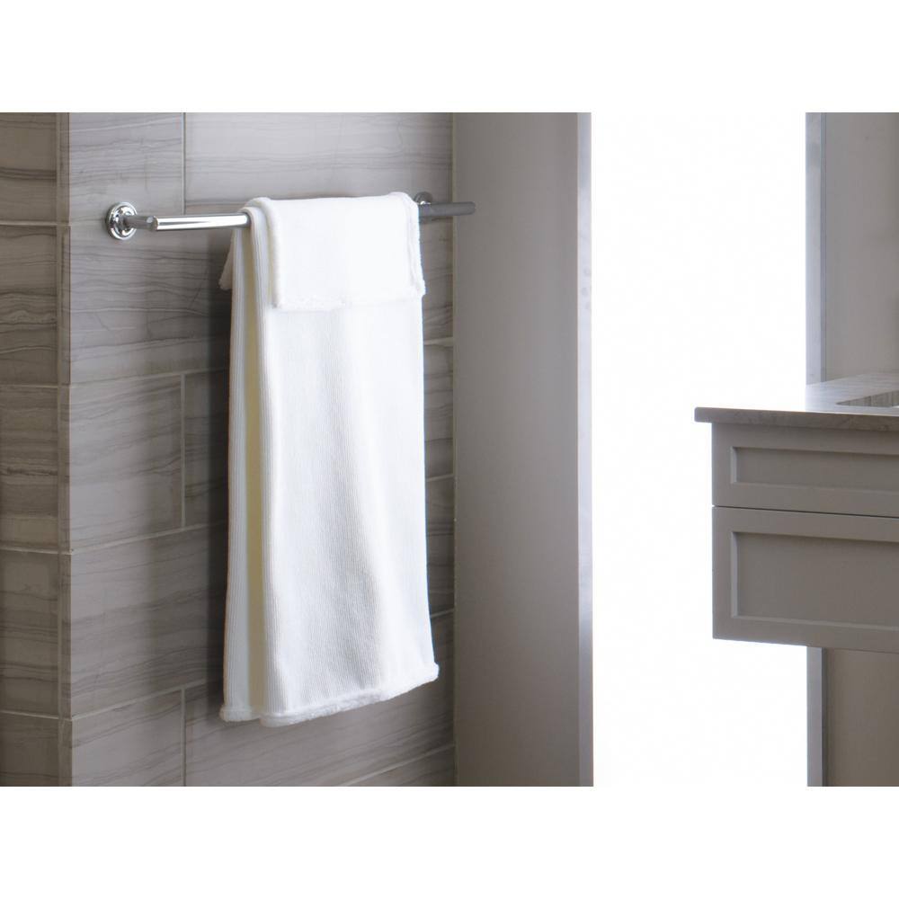 KOHLER Purist 24 in. Towel Bar in Vibrant Brushed Nickel K-14436-BN