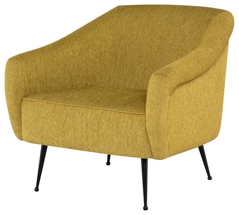 Aminta Occasional Chair palm springs boucle   Midcentury   Armchairs And Accent Chairs   by Virgil Stanis Design  Houzz