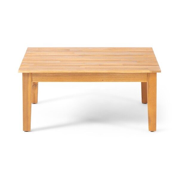 Loft Acacia Wood Outdoor Coffee Table by Christopher Knight Home