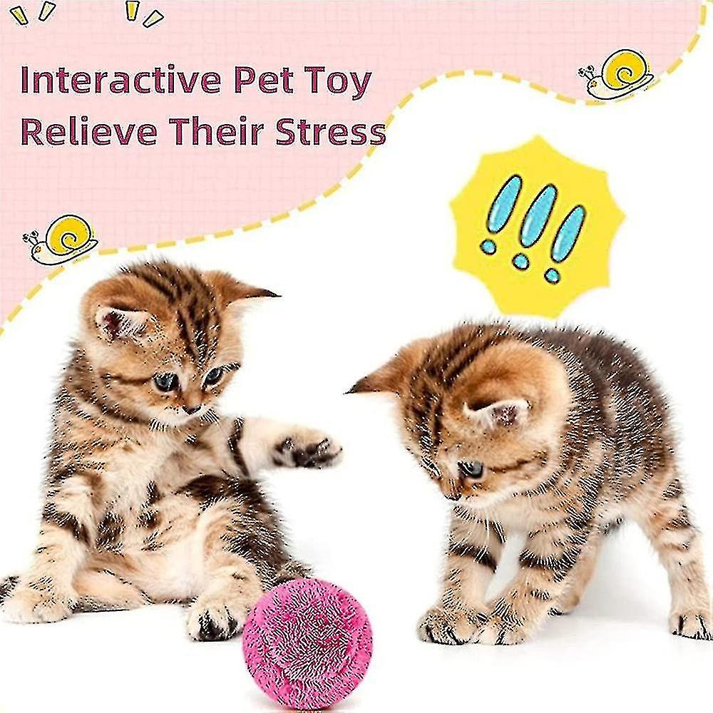 Poof Play Interactive Ball Magic Roller Ball Toy Pet Dog Cat Active Rolling Ball Electric Toy Batter