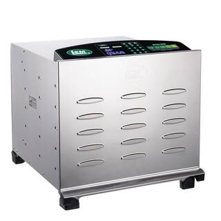 LEM 10-Tray Silver Food Dehydrator with Temperature Control 1154