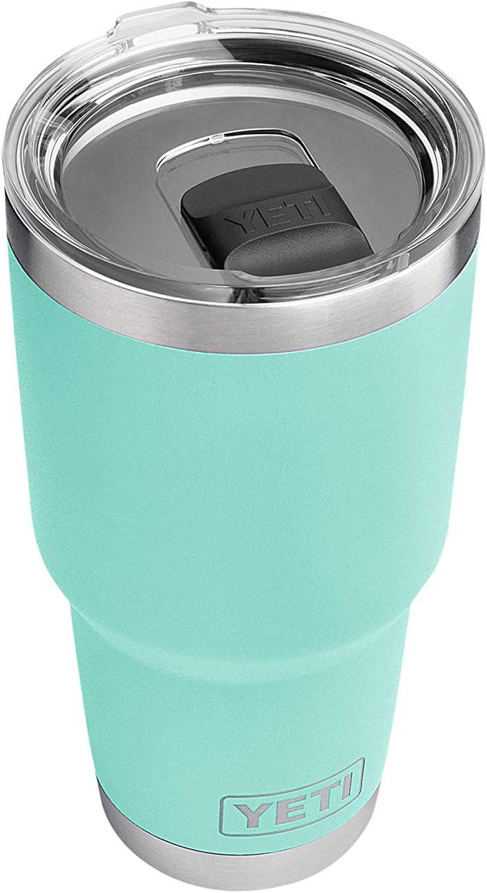 YETI Rambler 30 oz Stainless Steel Vacuum Insulated Tumbler w/MagSlider Lid， Seafoam