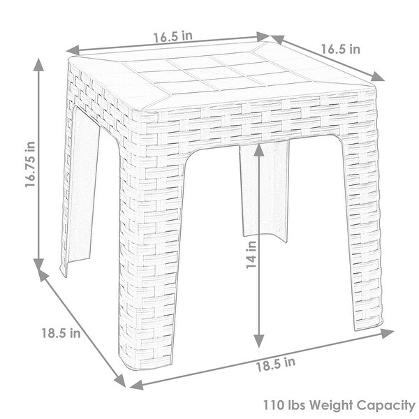 Sunnydaze Patio Side Table