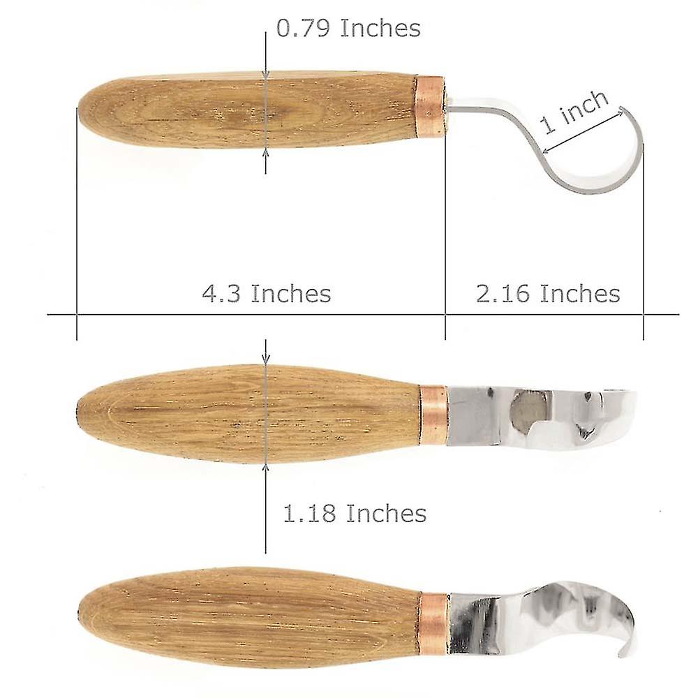 Precision Chisel Hook Cut， Carving Tools Ergonomic Woodworking Spoon