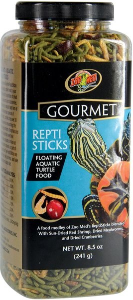 Zoo Med Gourmet ReptiSticks Reptile Food， 8.5-oz pouch