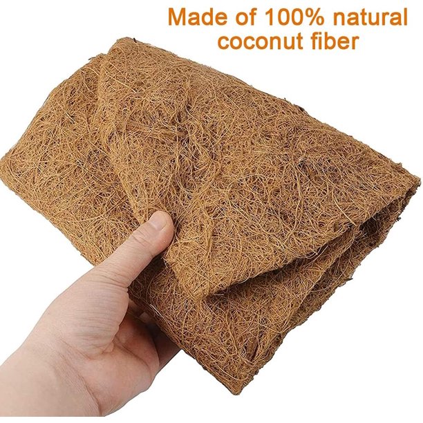 2 Pcs 30" Trough Coco Fiber Replacement Liner, Pre-Formed Window Basket Coco Liner, Natural Coconut Coir Planter for Wall Hanging Basket, Window Box, Flower Pot, Fence, Railing