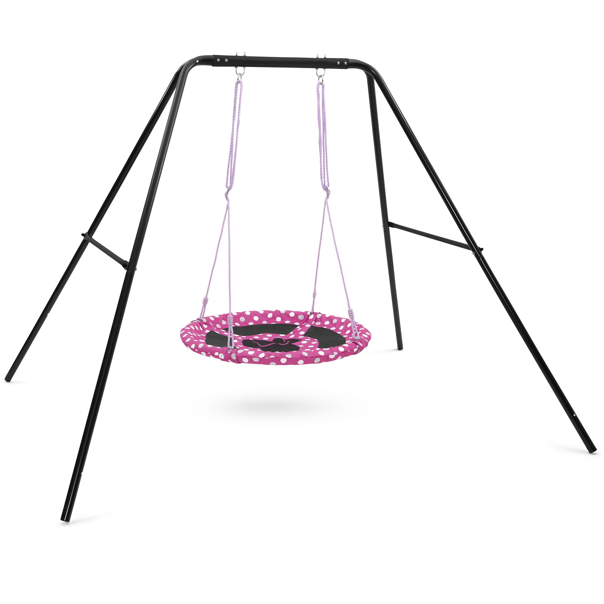 Disney Minnie Mouse 40-inch Saucer Swing – Includes Hardware for Swing Set or Tree Attachment