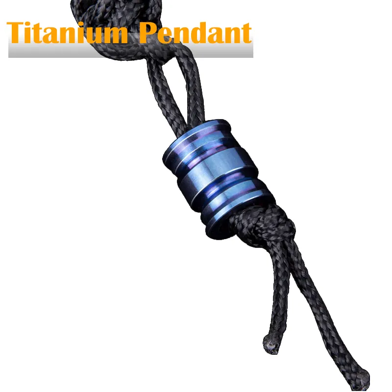 TiTo Titanium oy Beads For Camping Hiking EDC Tool