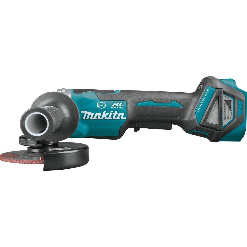 Makita 18V Brushless 4-12 in.  5 in. Cordless Paddle Switch Cut-OffAngle Grinder with Electric Brake (Tool Only) XAG20Z