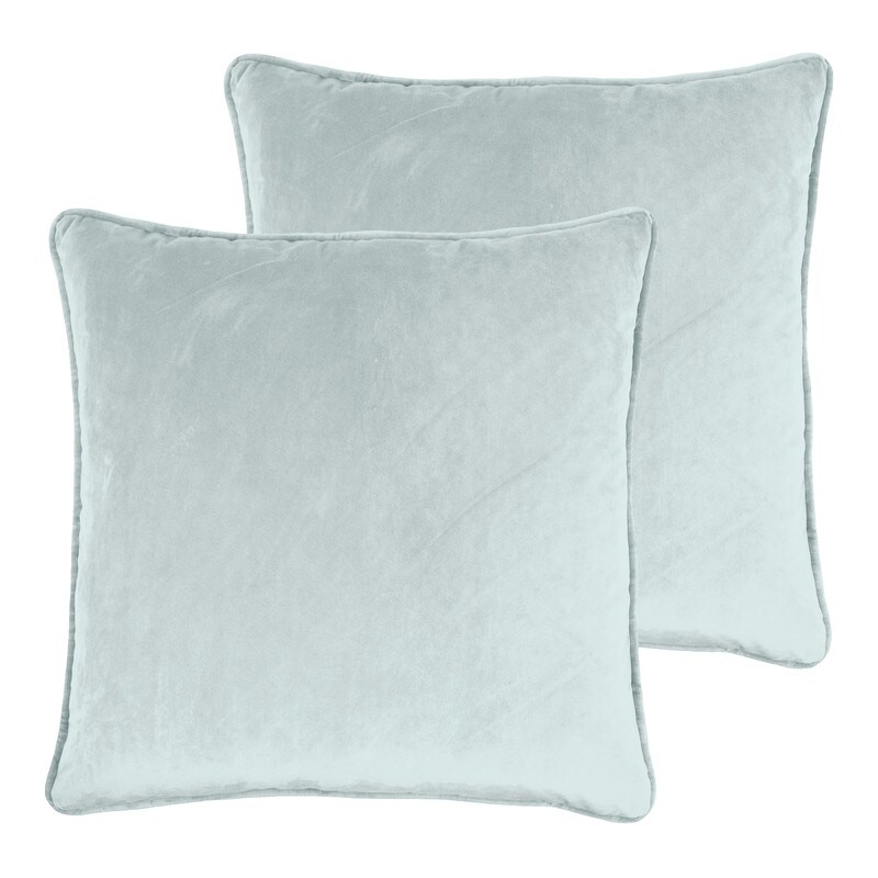 Sherry Kline Glendon Velvet Corded Edge pillow  zippered with Polyester Insert (Set of 2) 20\