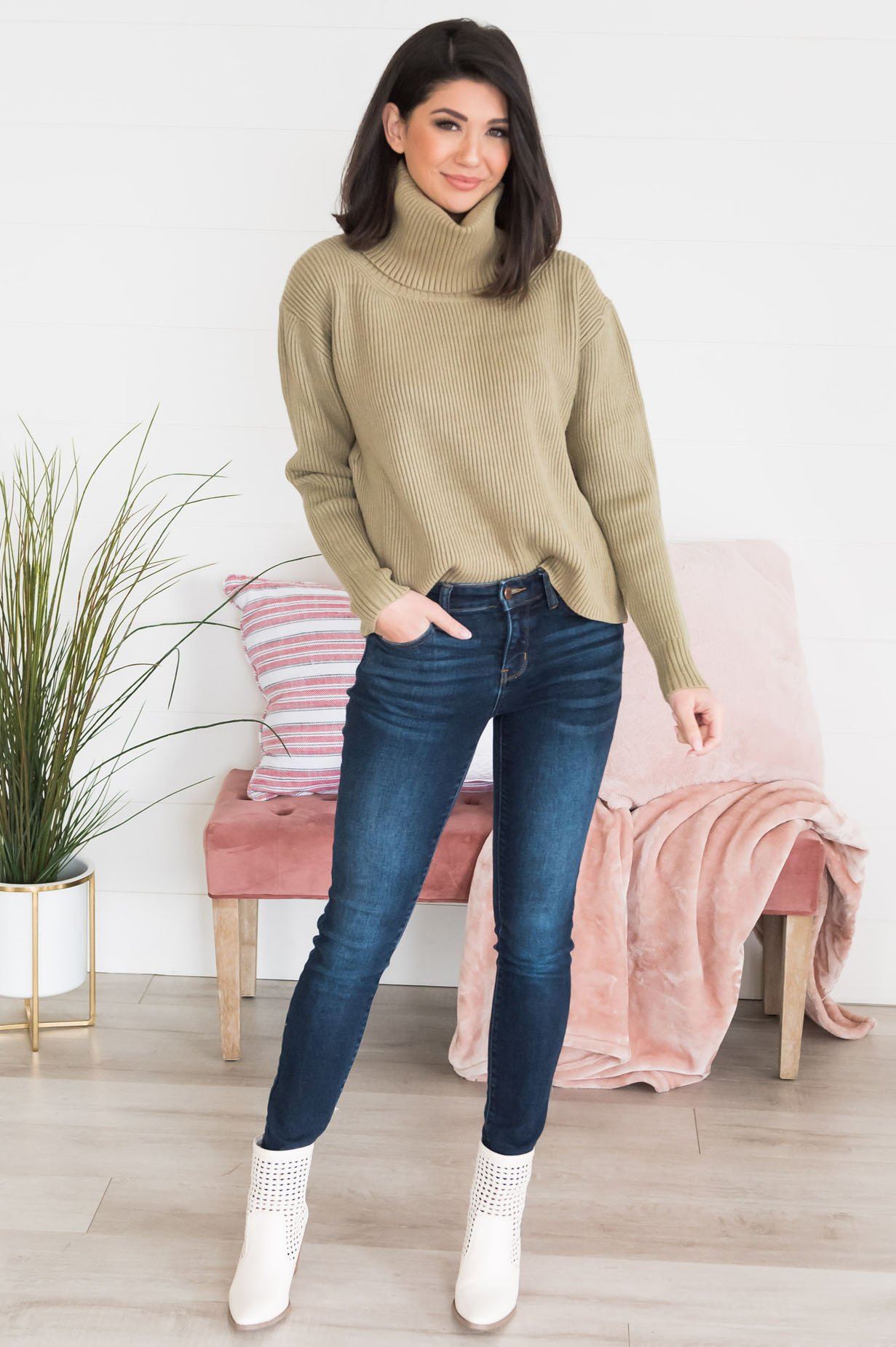 Barely Basic Modest Sweater