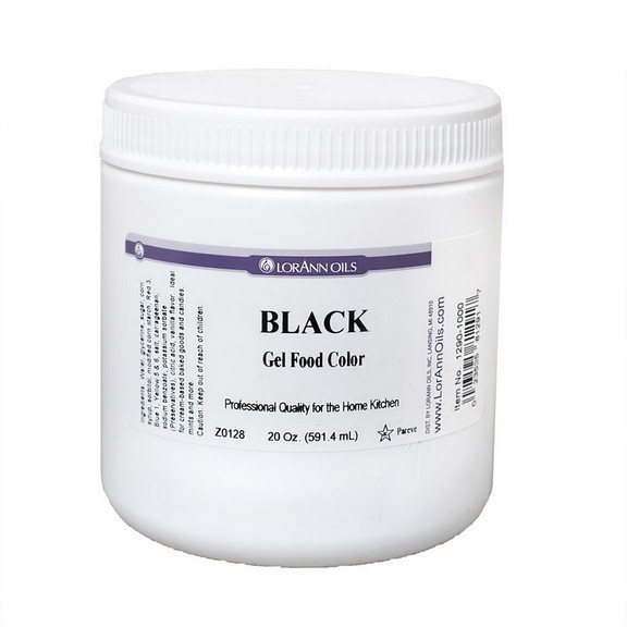 LorAnn Oils Black Gel Food Color 1 / 2 oz.