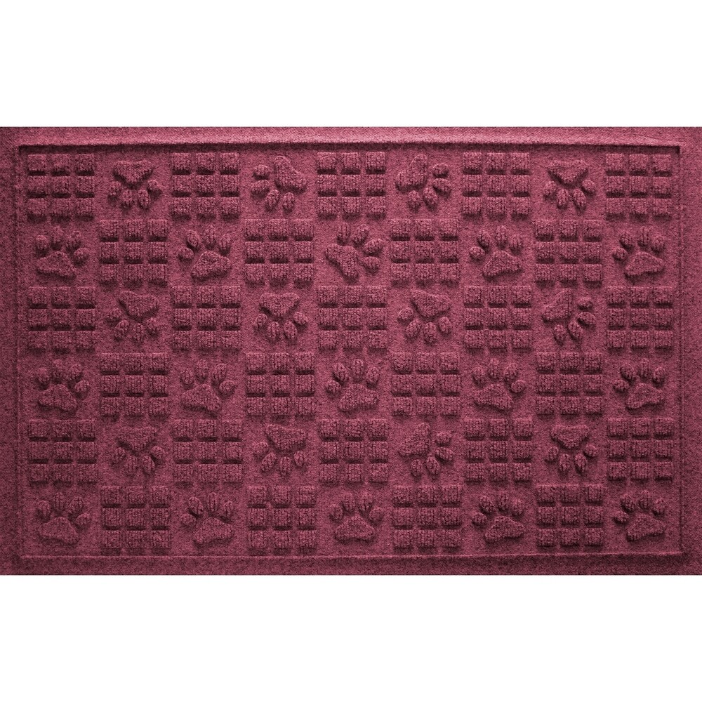 Aqua Shield Dog Paw Squares 2x3 foot PET Fiber Doormat