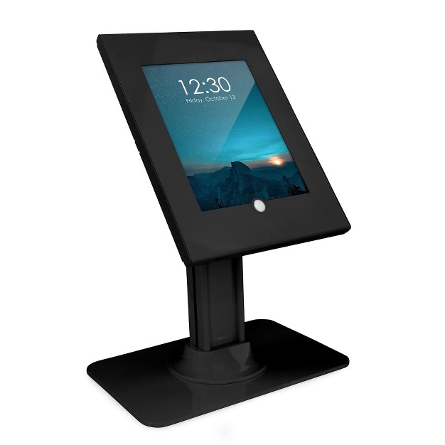 Mount it Anti theft Ipad 8 Kiosk Stand Secure Ipad 10 2 Retail Kiosk Locking Counter top Tablet Stand For 8th Generation Ipad 10 2 Black