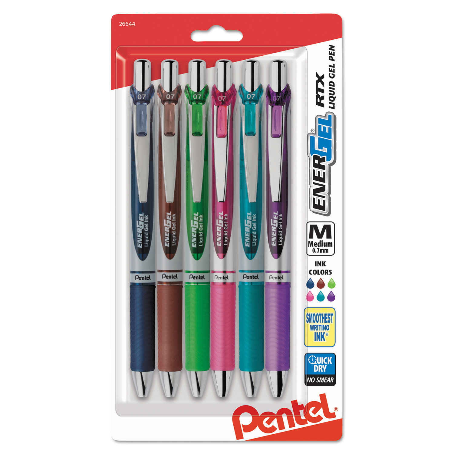 EnerGel RTX Gel Pen by Pentelandreg; PENBL77BP6M1