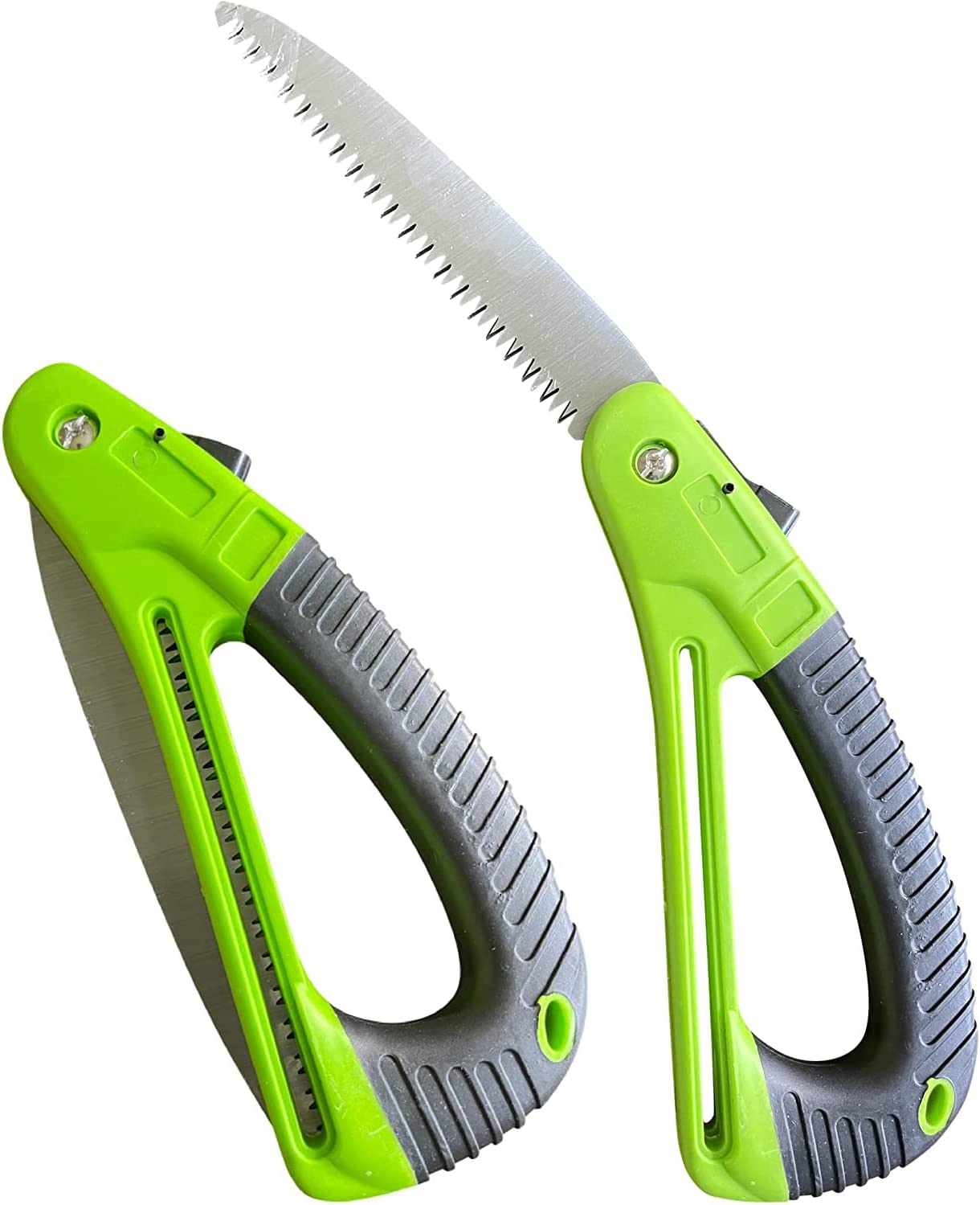 Garden Guru Folding Pruning Saw with Ergonomic Handle, Safety Lock and Rust-Resistant Steel Blade (2 Pack)