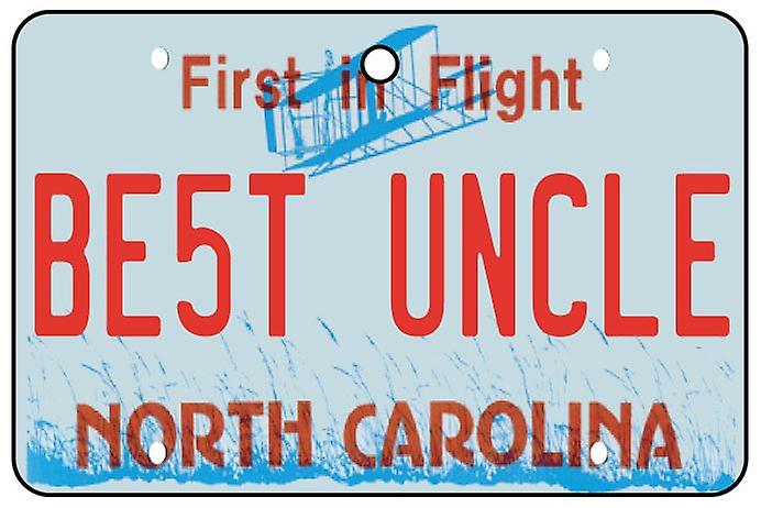 North Carolina - Best Uncle License Plate Car Air Freshener