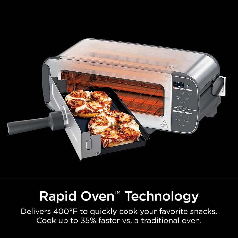 Ninja Foodi 2-in-1 Flip Toaster and Compact Toaster Oven