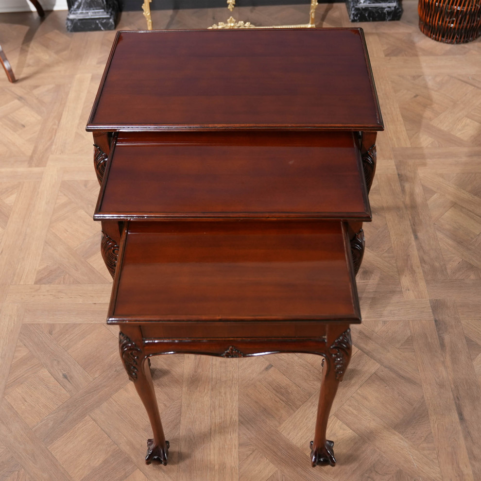 Chippendale Nesting Tables   Victorian   Side Tables And End Tables   by Niagara Furniture  Houzz