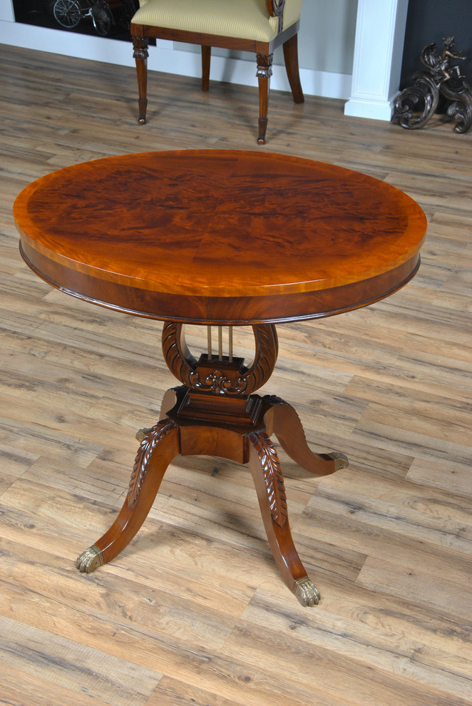 Lyre Lamp Table   Victorian   Side Tables And End Tables   by Niagara Furniture  Houzz