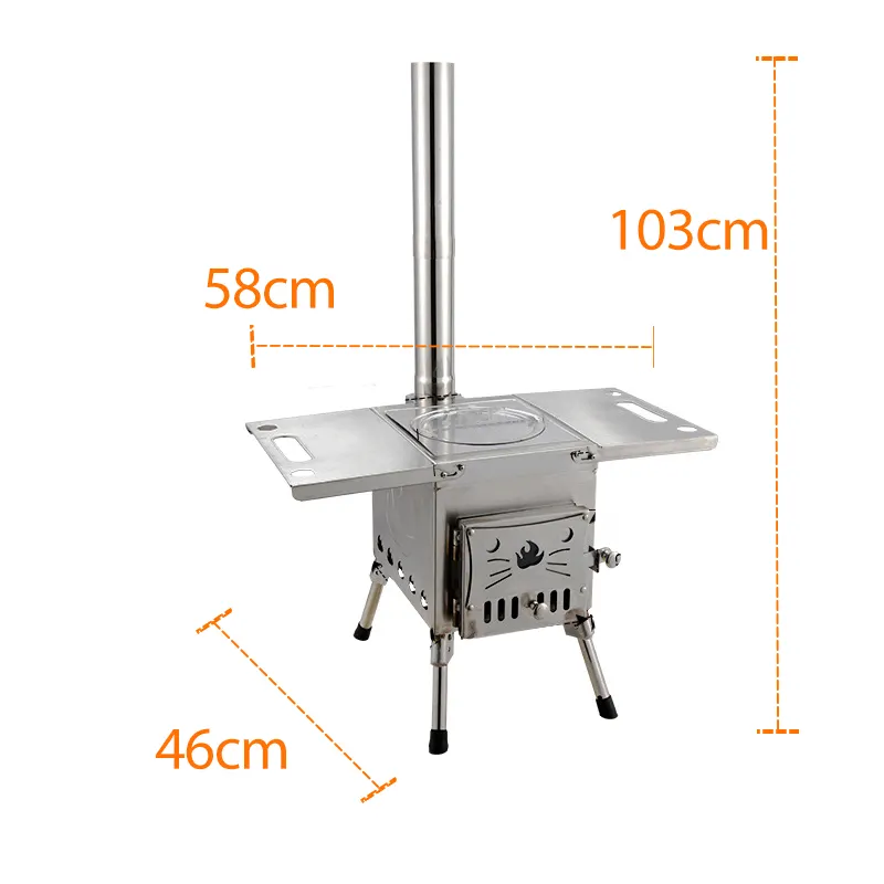 Food Warm Buffet Glass Top Camping Compact Butane Outdoor Gardening Double Burner Outdoor Coal Kerosene Camp Stove