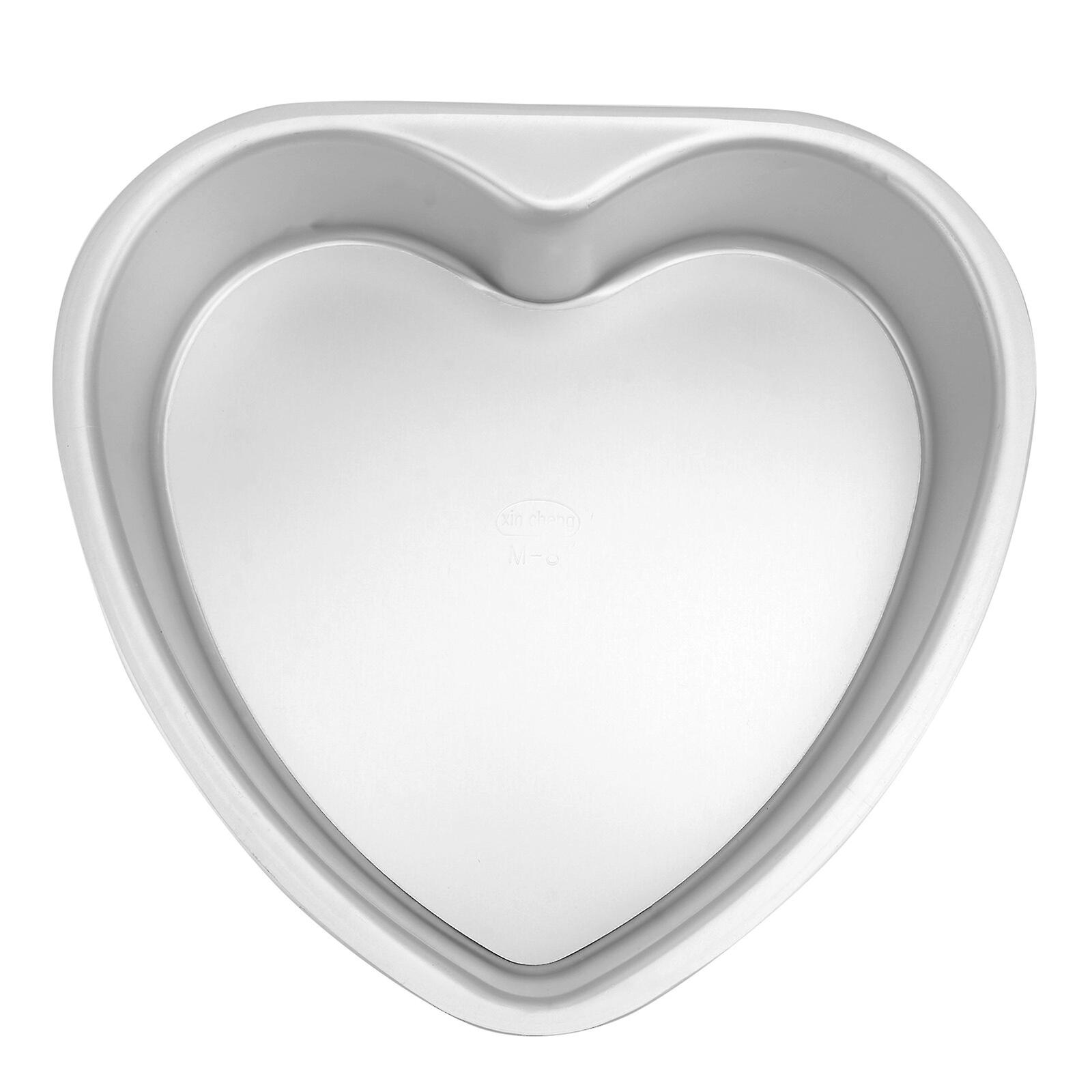 Aluminium Heart Shaped Cake Pan Tin Muffin Chocolate Mold Baking With Removable Bottom