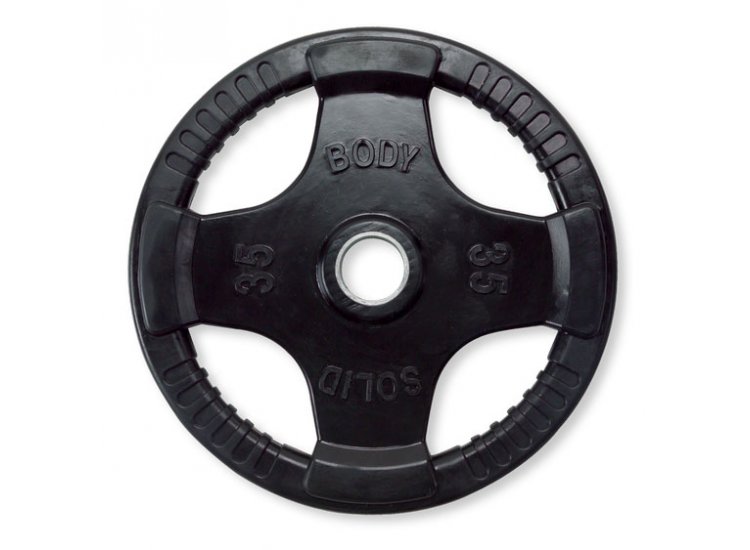 Body-Solid 35 lb Rubber Grip Olympic Plate (Each)