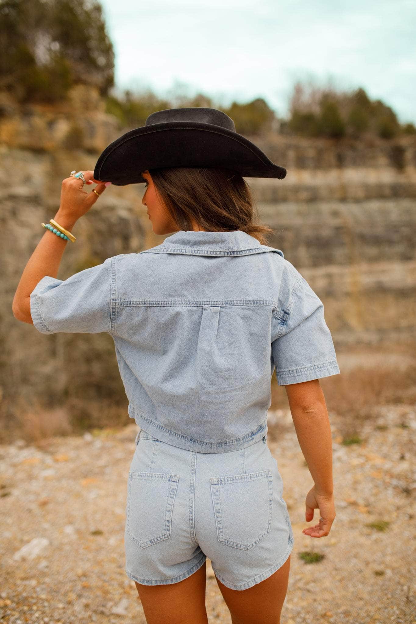 Free Rider Denim Top