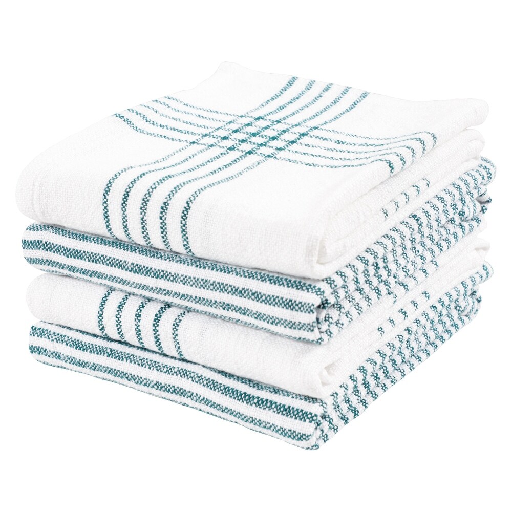 Monoco Relaxed Casual Kitchen Towels  Set of 4