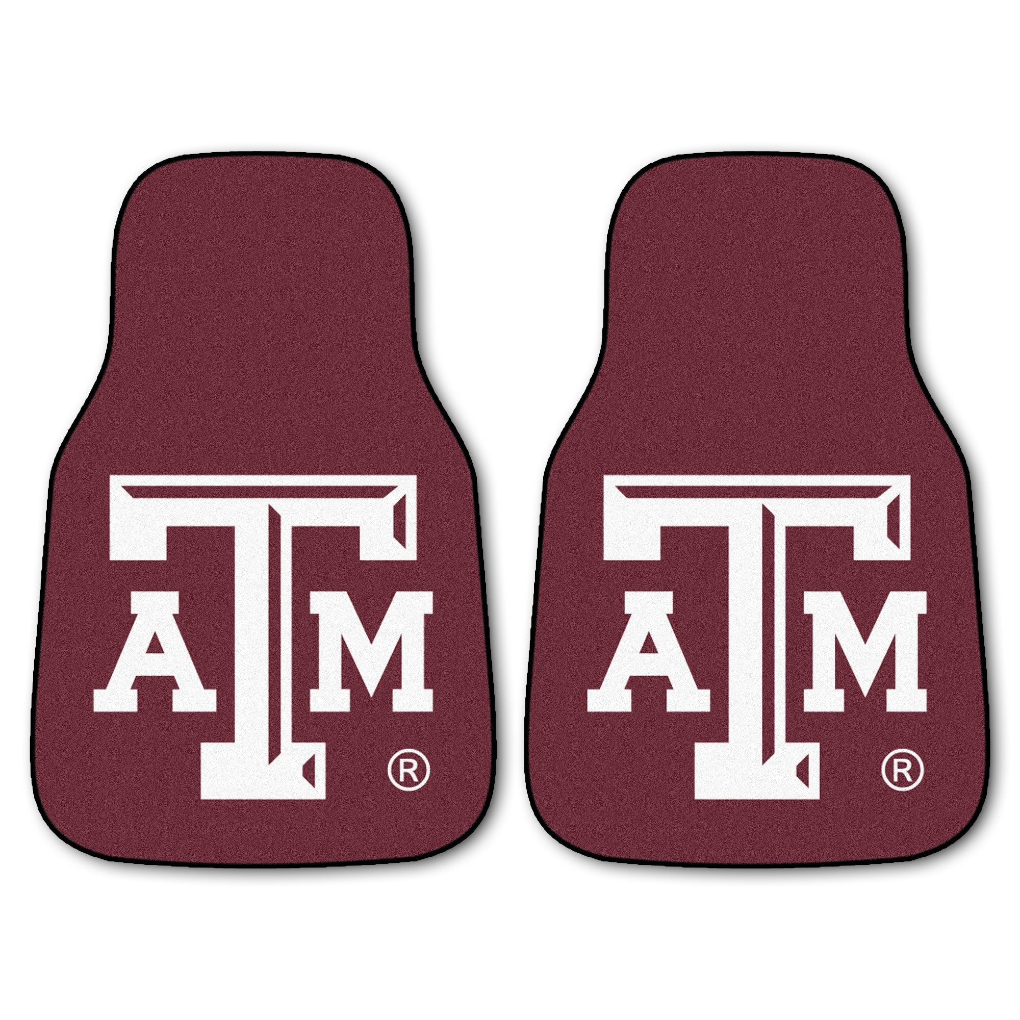 Texas AandM 2-pc Carpeted Car Mats 17