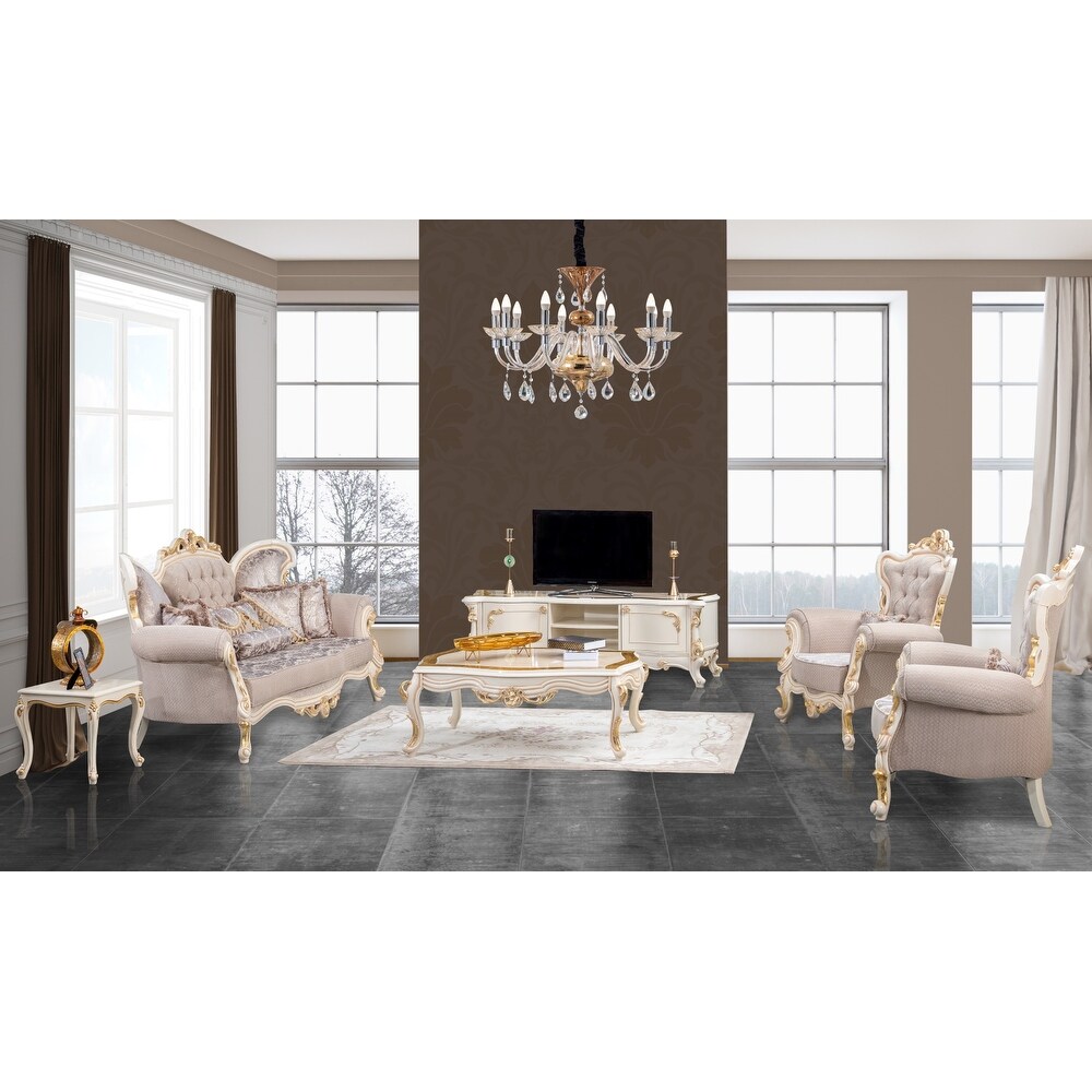 Ars 4 Piece 1 Sofa  2 Chair And 1 Coffee Table Living Room Set