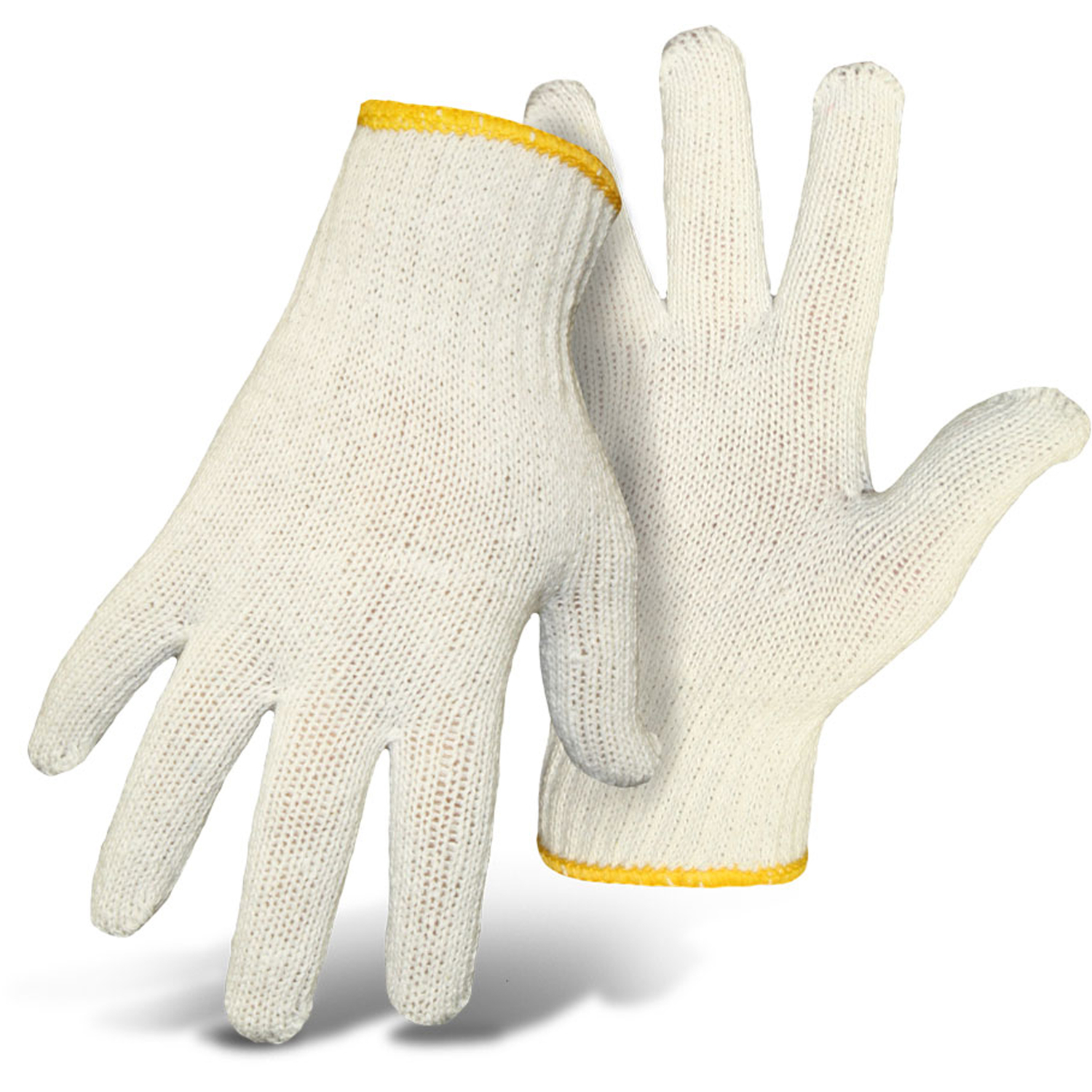 Boss Women\u0027s Indoor/Outdoor String Knit Reversible Work Gloves White L 1 pair