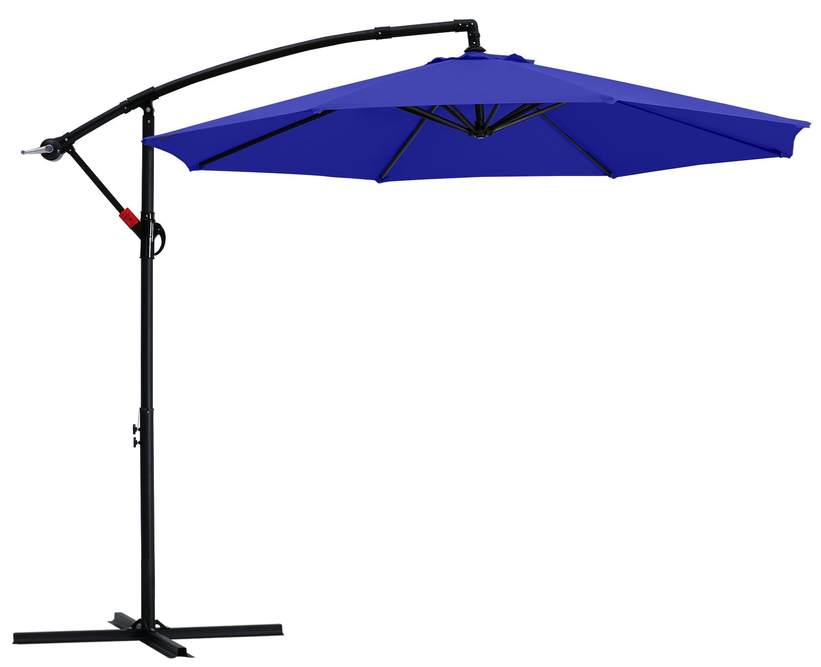 ABCCANOPY 9 FT Patio Umbrellas with Crank & Cross Base for Garden, Backyard, Pool and Beach, 12+ Colors(blue)