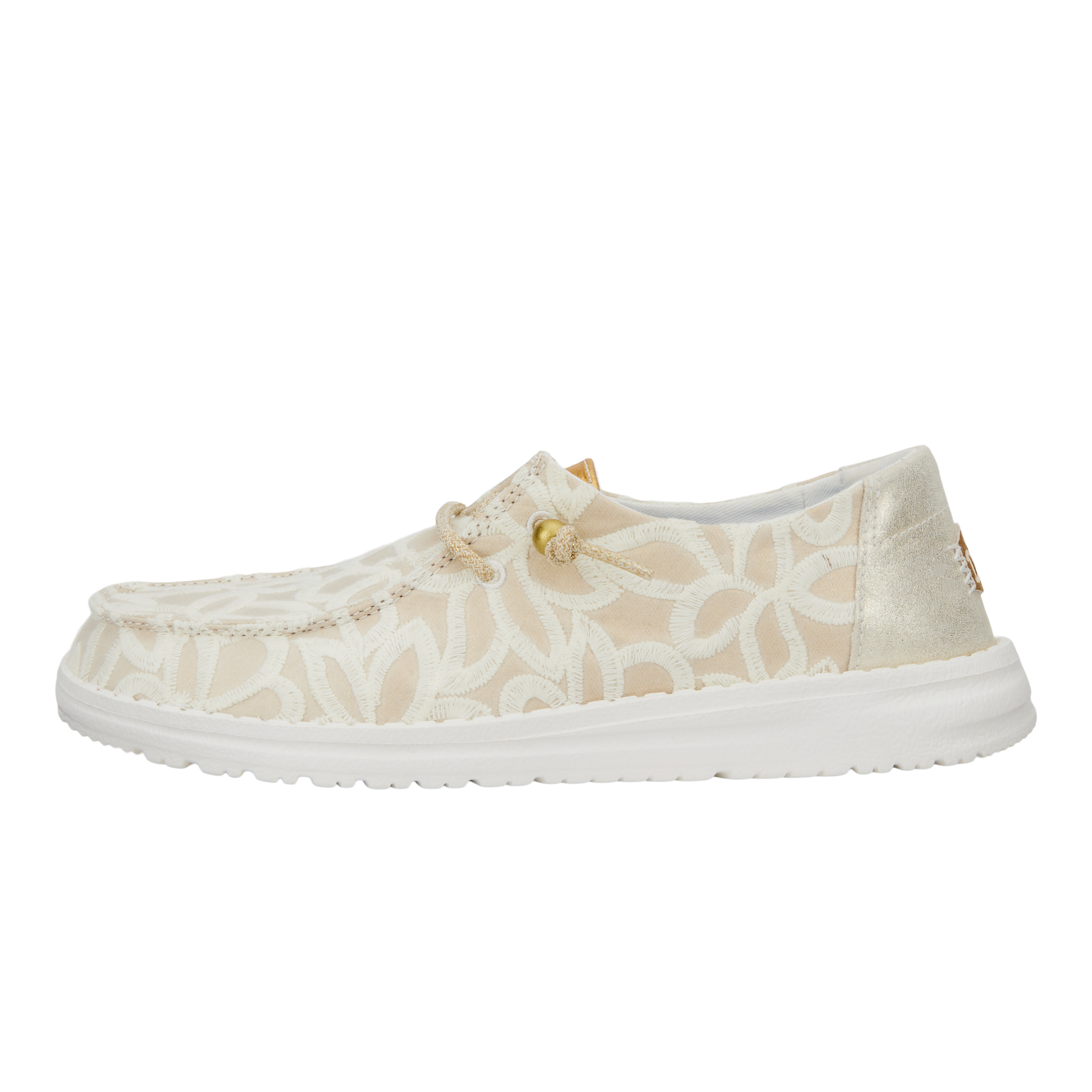 Wendy Metallic Lace - Cream