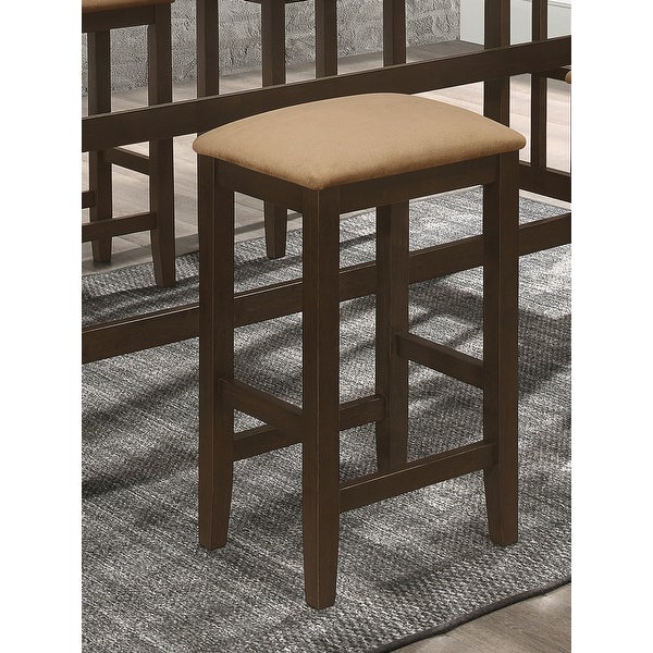 Coaster Furniture Carmina Cappuccino and Beige Counter Stools (Set of 4)