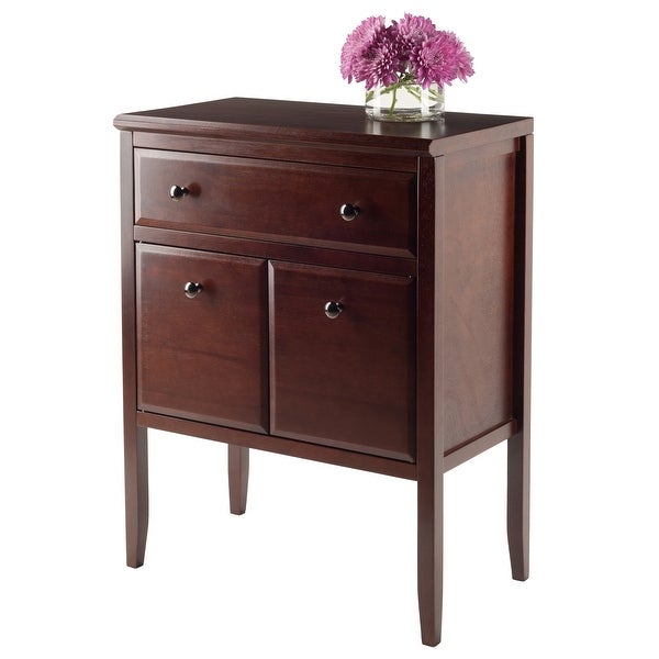 Wood Orleans Modular Buffet Cabinet， Sideboard， Cappuccino Finish